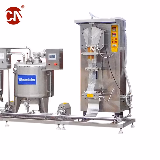 액체 상자용 컵 모양 비닐봉지를 채우는 포장 기계